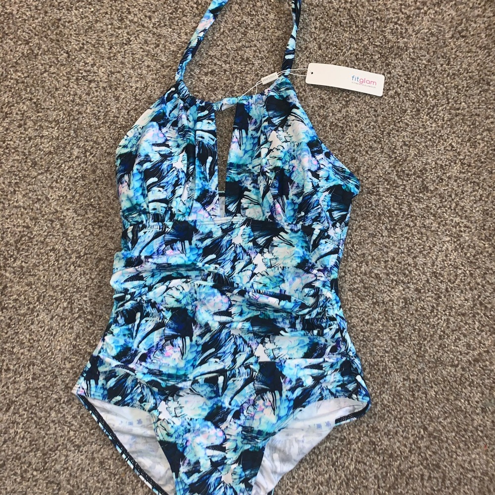 Fit Glam One Piece Swimsuit Size Medium - Picture 1 of 5